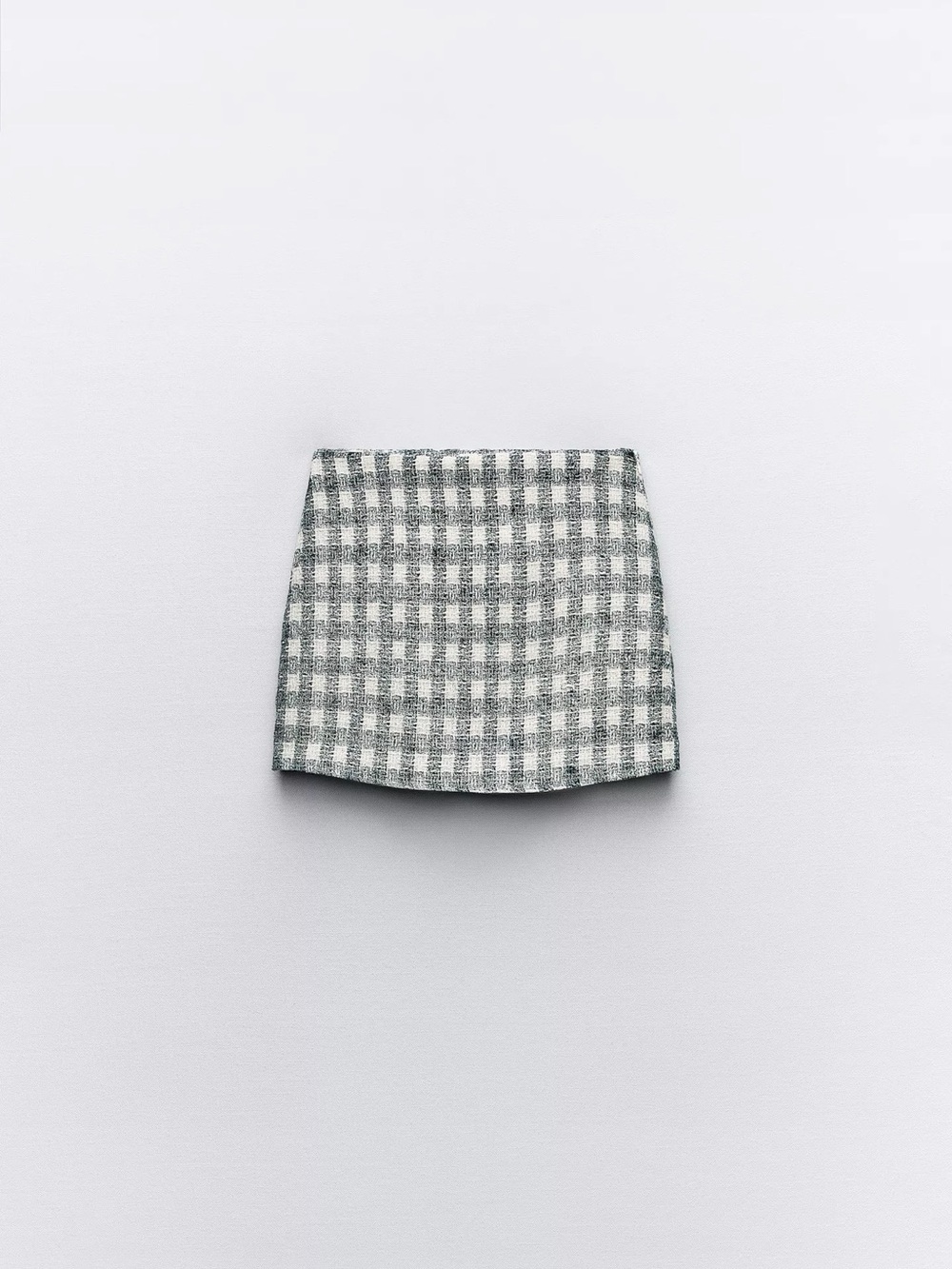 Zara metallic plaid skort
